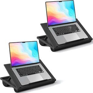 Adjustable Lap Desks 2 Pack- with 8 Adjustable Angles &amp; Dual Cushions Laptop